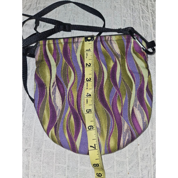 Vintage Nymf Women's Purple & Green Crossbody HandBag Purse (Made in the USA) - Picture 9 of 12